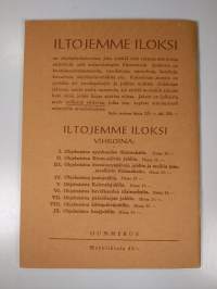 Iltojemme iloksi V : Ohjelmistoa Kalevalajuhliin
