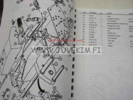 Keto-1000 series 2000 harvesters spare parts catalog -varaosakirja