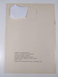 Yleisradion julkaisusarja 1/1972 : Nimi se on nimetönkin