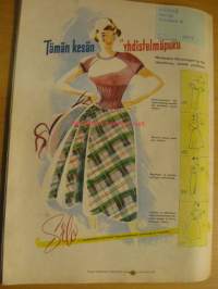 Kotiliesi 1950 nr 12 Kansikuva Martta Wendelin - Juhannus, Virkarouva ja kotirouva, Piha-aita esittäytyy monessa asussa, Paras mansikkahillo, Ajankuvaa 1950, ym.