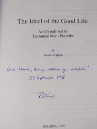 The Ideal of the Good Life - As Crystallized by Tanzanian Meru Proverbs (tekijän omiste)