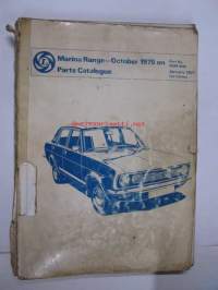 Britsih Leyland, Morris Marina Range-1971 to October 1975 Parts Catalogue -varaosaluettelo