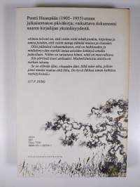 Muistiinmerkintöjä vuosilta 1925-1939