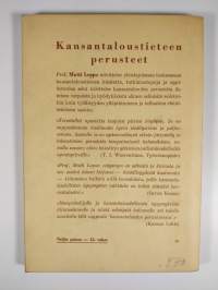 Kansantaloustieteen perusteet