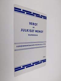 Verot ja julkiset menot numeroin 1966