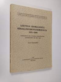 Luettelo suomalaisista kirjallisuudentutkimuksista 1951-1960