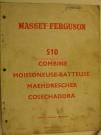 Massey Ferguson 510 Leikkuupuimuri varaosaluettelo