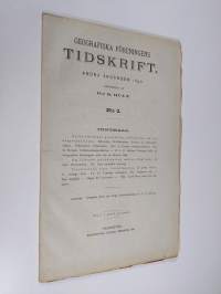 Geografiska föreningens tidskrift 1890 : andra årgången N:o 3