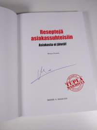 Reseptejä asiakassuhteisiin : asiakasta ei jätetä! (signeerattu)