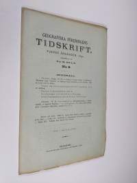 Geografiska föreningens tidskrift 1892 : fjerde årgången N:o 6