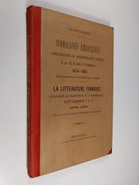 Suomalainen kirjallisuus : aakkosellinen ja aineenmukainen luettelo : 1. lisävihko : 1878-1879 ; 2. lisävihko 1880-1885 - catalogue alphabétique et systématique :...