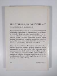 Tilastolliset perusmenetelmät : psykometriikan metodeja 1