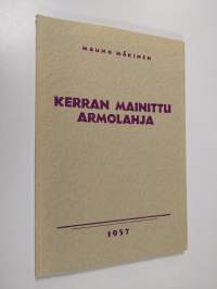 Kerran mainittu armolahja