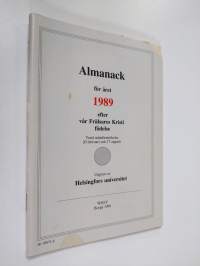 Almanack för året 1989 efter vår Frälsares Kristi födelse