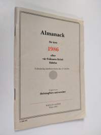 Almanack för året 1986 efter vår Frälsares Kristi födelse