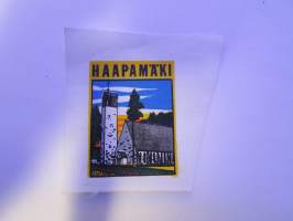 Haapamäki -kangasmerkki, matkailumerkki, leikkaamaton