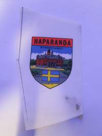 Haparanda -Stadshuset -kangasmerkki, matkailumerkki, leikkaamaton