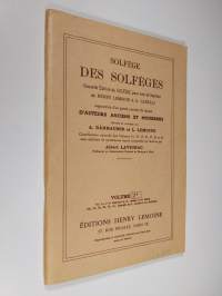Solfege Des Solfeges Volume 2 A - Nouvelle Edition du Solfege Pour Voix De Soprano De Henry Lemoine &amp; G. Carulli Augmentee d&#039;un Grand Nombres De Lecons D&#039;Auteurs ...