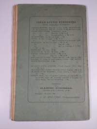 Biografiska anteckningar om Johan Ludvig Runeberg, 1 - Runebergs barna- och skolår