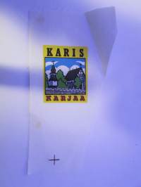 Karis -Karjaa -kangasmerkki, matkailumerkki, leikkaamaton