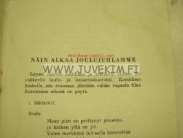 Joulujuhlan ohjelmistoa