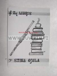Ex Libris Stina Ojala -kirjanomistajamerkki