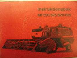 Massey Ferguson 520 525 620 624 Skördetröska instruktionsbok