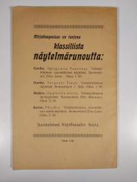 Vähäisiä kirjelmiä : Suomalaisen taiderunouden kielestä viime vuosisadalla (1890-luvulle)