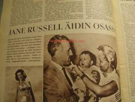 Seura 1957 nr 23,  ilm. 5.6.1957 Artikkeli kuvineen Lauri Manninen, poliisimies Huittisista. Tenorilaulaja Kalevi Korpi. Jane Russell äidin osassa. Artikkeli