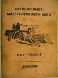 Massey ferguson 685 S leikkuupuimuri käyttöohjekirja