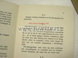 Bolagsordning för Emissionsaktiebolaget 1919