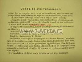 Släkten Hoving Genealogiska Föreningens Släktböcker 2.