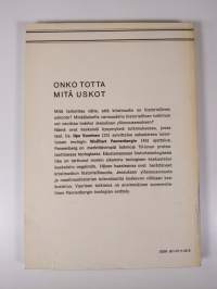 Onko totta mitä uskot : ilmoitus Wolfhart Pannenbergin teologiassa