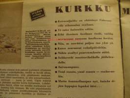 Seura 1956 nr 13-14, kuolonhyppy talvisirkuksessa (Fritz Henneman), Kauko Jousanen, Merenkurkku, erikoisreportaasi kalpea kolari katoilla