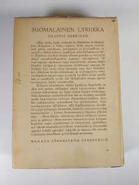 Suomalainen lyriikka Juhani Siljosta Kaarlo Sarkiaan