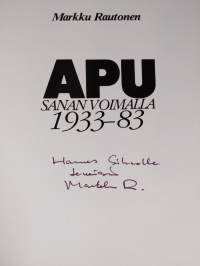 Apu : sanan voimalla 1933-1983 (signeerattu)
