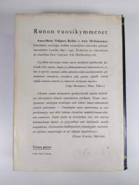 Runon vuosikymmenet : Valikoima suomalaista runoutta vuosilta 1897-1947