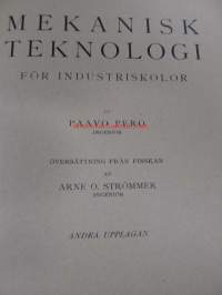 Mekanisk teknologi för industriskolor