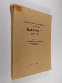 Korkeimman oikeuden ratkaisujen hakemisto 1940-1954