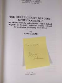 &quot;Die Herrlichkeit des deutschen Namens...&quot; - die schriftstellerische und politische Tätigkeit Richard Wagners als Gestalter nationaler Identität während der staat...