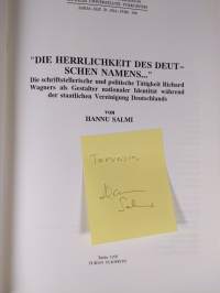 &quot;Die Herrlichkeit des deutschen Namens...&quot; - die schriftstellerische und politische Tätigkeit Richard Wagners als Gestalter nationaler Identität während der staat...