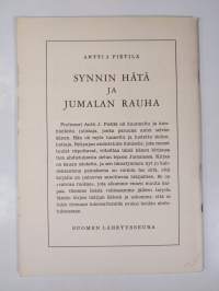 Synnin hätä ja Jumalan rauha