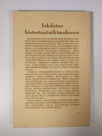 Johdatus historiantutkimukseen