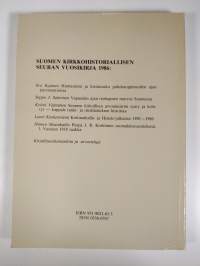 Suomen kirkkohistoriallisen seuran vuosikirja 76, 1986