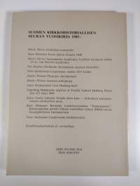 Suomen kirkkohistoriallisen seuran vuosikirja 75, 1985 = Finska kyrkohistoriska samfundets årsskrift