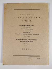Oppikoululainsäädäntö vuosina 1946-1949 selityksineen