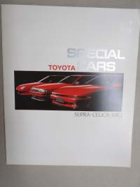 Toyota Special Cars Supra, Celica, MR2 1988 -myyntiesite / sales brochure
