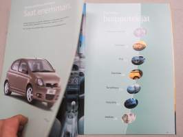 Toyota Yaris 2001 -myyntiesite / sales brochure