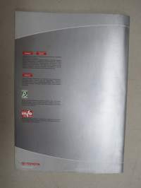 Toyota Yaris 2001 -myyntiesite / sales brochure