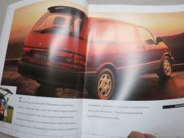 Toyota Previa 1995 -myyntiesite / sales brochure